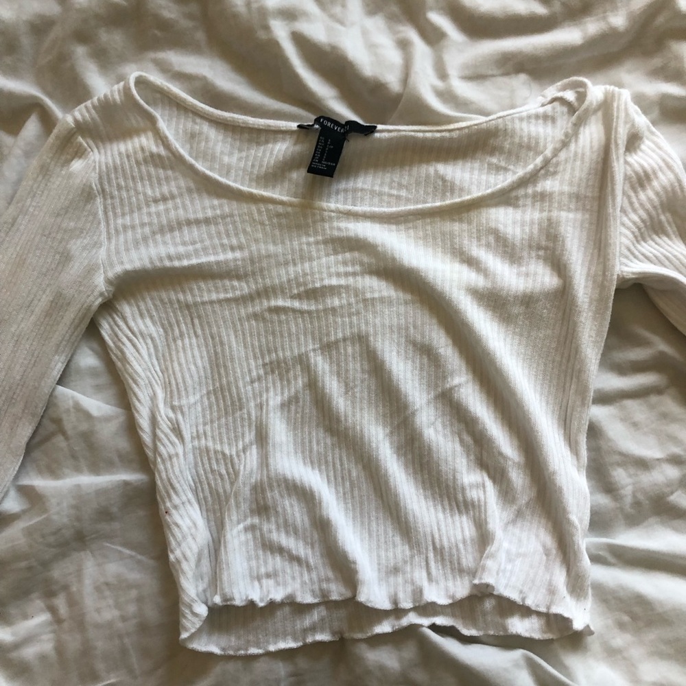 long sleeve crop top